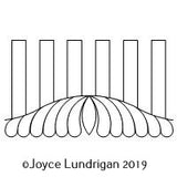 Feather Scallop Simple Border Corner 1 Set