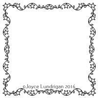 Folk Art Redwork Frame