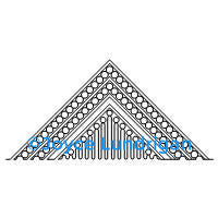 MD Channel Pearls Lines Bumps Large Tri