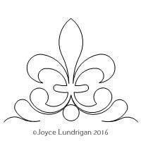 MD 60 Deg Curvy Inside Fleur De Lis