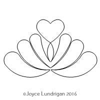 MD Feather Heart Topper