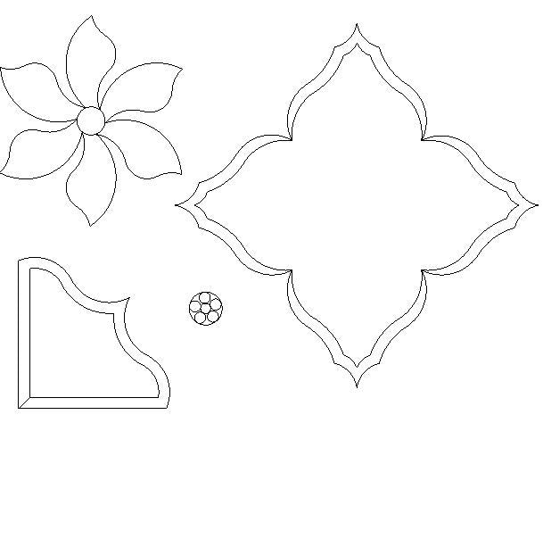 poinsettia outline template