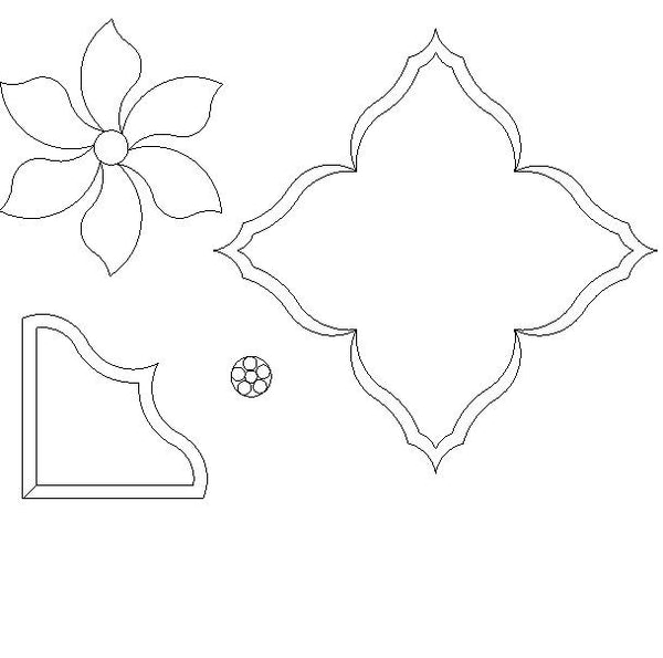 Poinsettia Raw Edge Applique Pattern Set