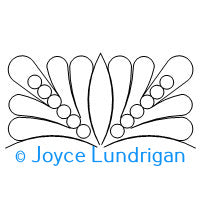 AIO Sunset Daisy Feather Pearl Border Corner