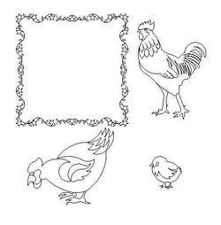 Folk Art Rooster Set