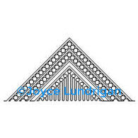 MD Channel Pearls Lines Bumps Large Tri