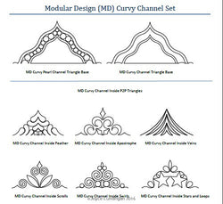 MD Curvy Channel Triangle Set