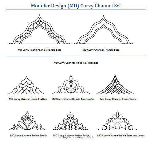 MD Curvy Channel Triangle Set